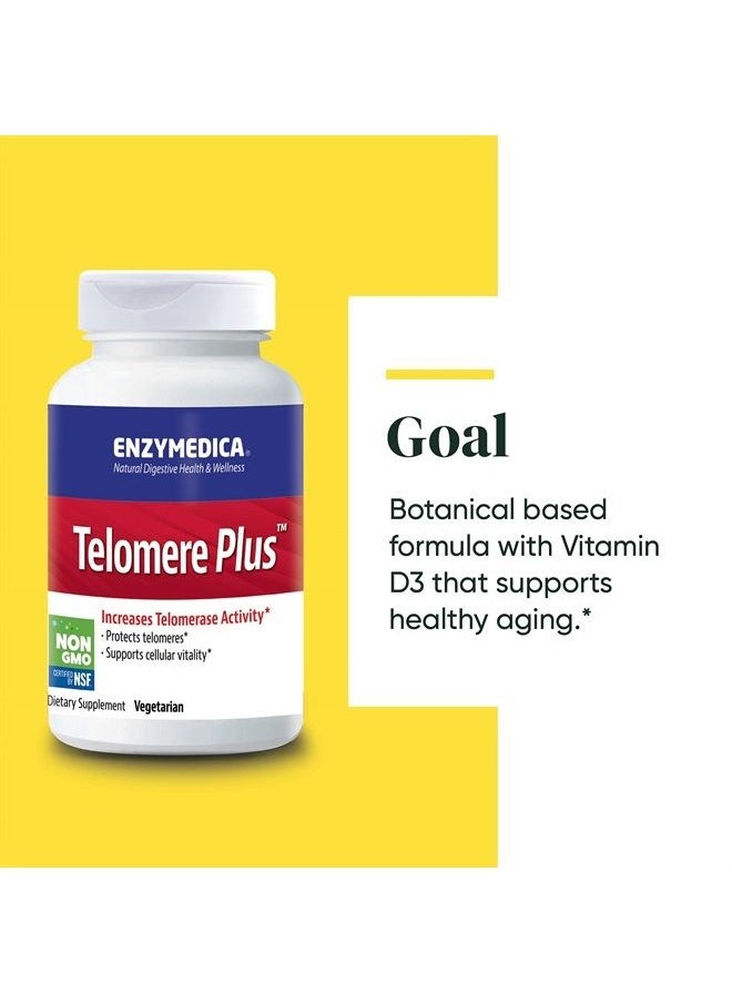 ENZYMEDICA - , Telomere Plus, Enzyme Support for Cellular Health, 30 Capsules - Image 1