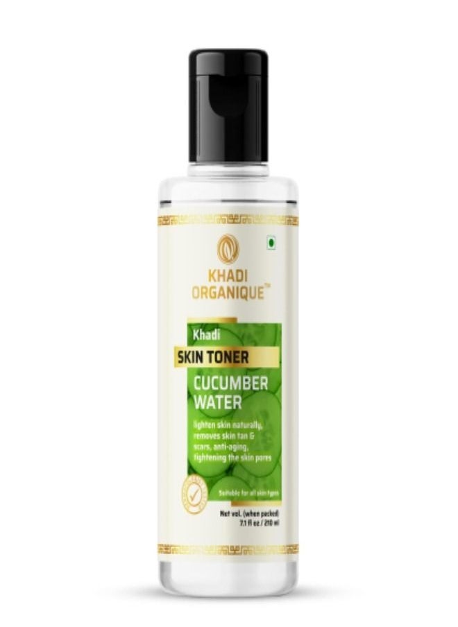 Khadi ORGANIQUE KHADI ORGANIQUE Cucumber Water Skin Toner 210ml  - Image 1