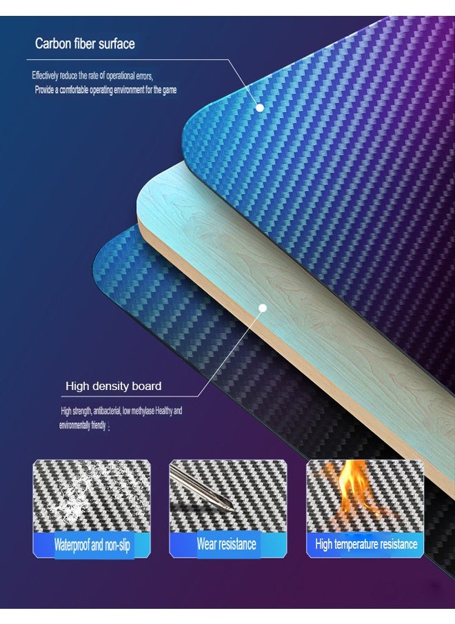 إن كي أكس - مكتب ألعاب متعدد الوظائف بارتفاع قابل للتعديل مع أضواء LED RGB، جهاز تحكم عن بعد لاسلكي، حامل مقبض، حامل أكواب، مقبس USB وخطاف سماعة رأس 160 سم - Image 1