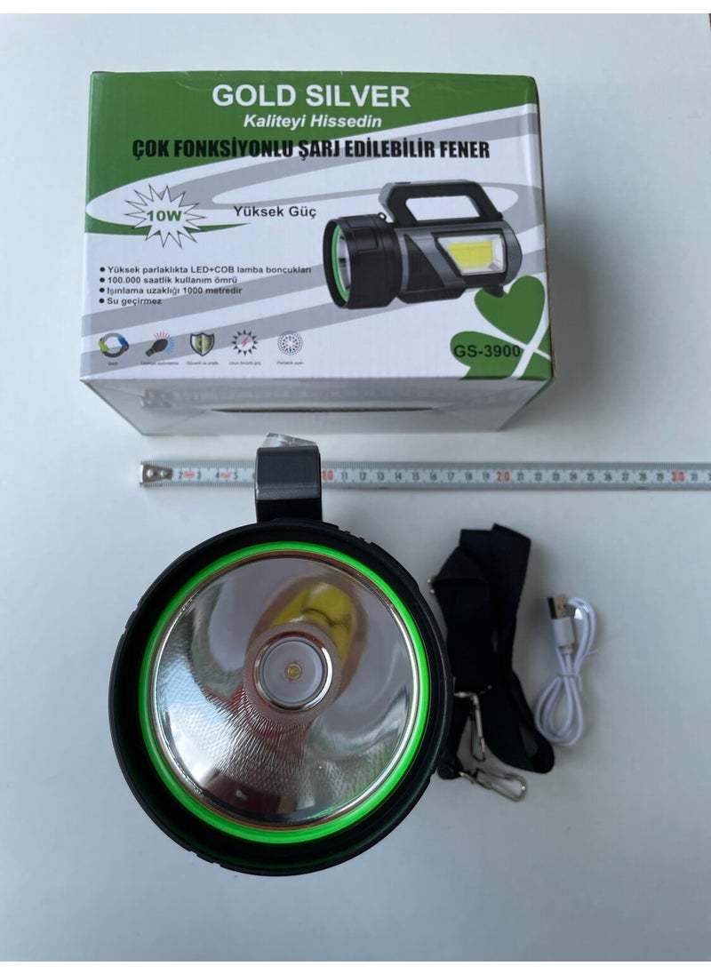 Gold Silver GS-3900 The Most Powerful and Technological Flashlight  - Image 4