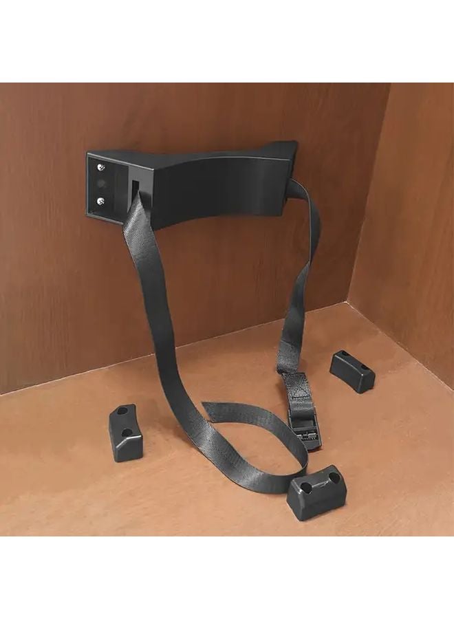 Black RV Water Container Mounting Strap Secure Bucket Holder for Campervans Motorhomes Outdoor Vehicles - Image 4