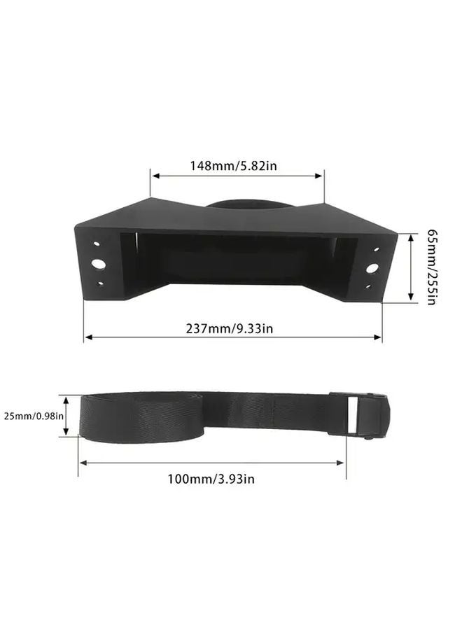 Black RV Water Container Mounting Strap Secure Bucket Holder for Campervans Motorhomes Outdoor Vehicles - Image 3