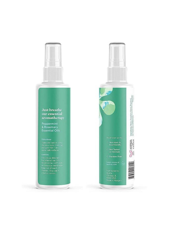 Asutra Multi-Use Essential Oil Aromatherapy Spray (Peppermint & Rosemary), 4 fl oz – Mist for Face, Body, Rooms & Linens – Car, Fabric, and Bathroom Freshener  - Image 3