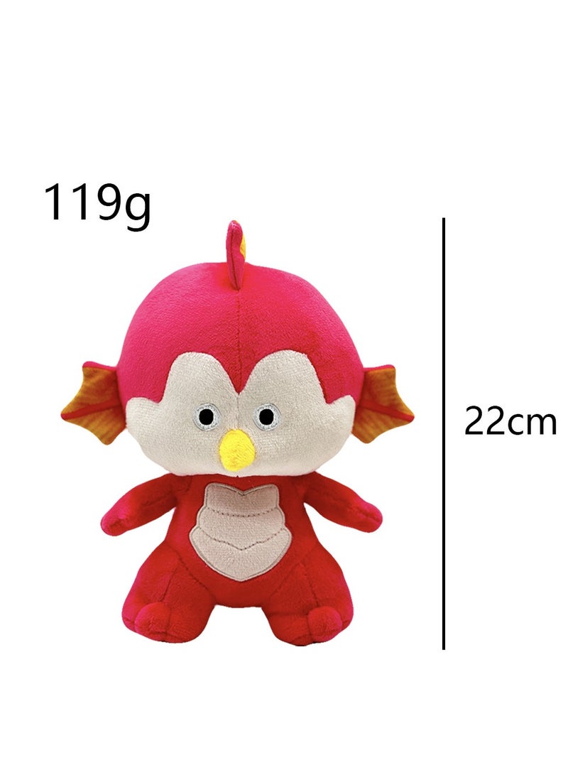 general New Ultraman Rising Ultraman movie peripheral plush doll doll pink dinosaur chicken plush toy suitable for fans and friends gifts, home decoration (22cm)  - Image 2
