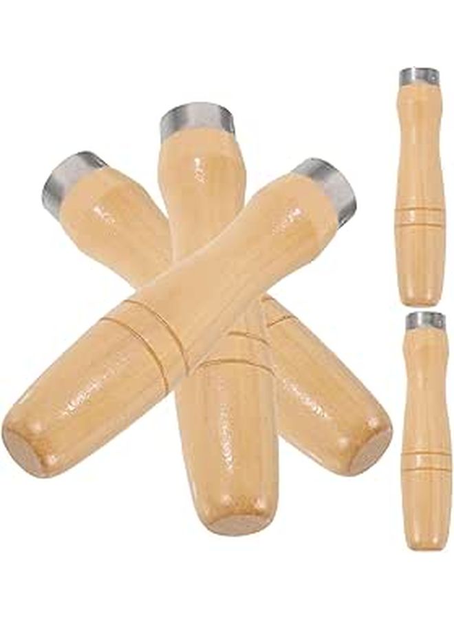 4Pcs Wooden File Handles Ergonomic Grip Replacement For Workshop DIY Tools - Image 1