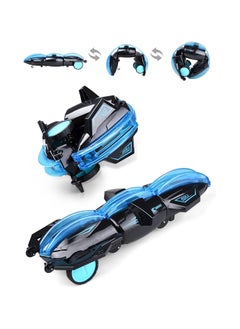 Generic Attractive Transforming Toy Car Flip 360 Wheels Rolling Car Blue  - Image 2