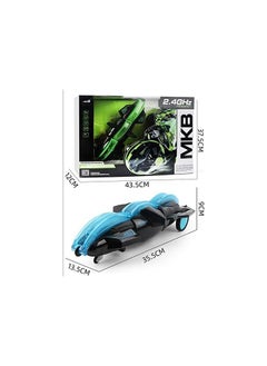 Generic Attractive Transforming Toy Car Flip 360 Wheels Rolling Car Blue  - Image 3