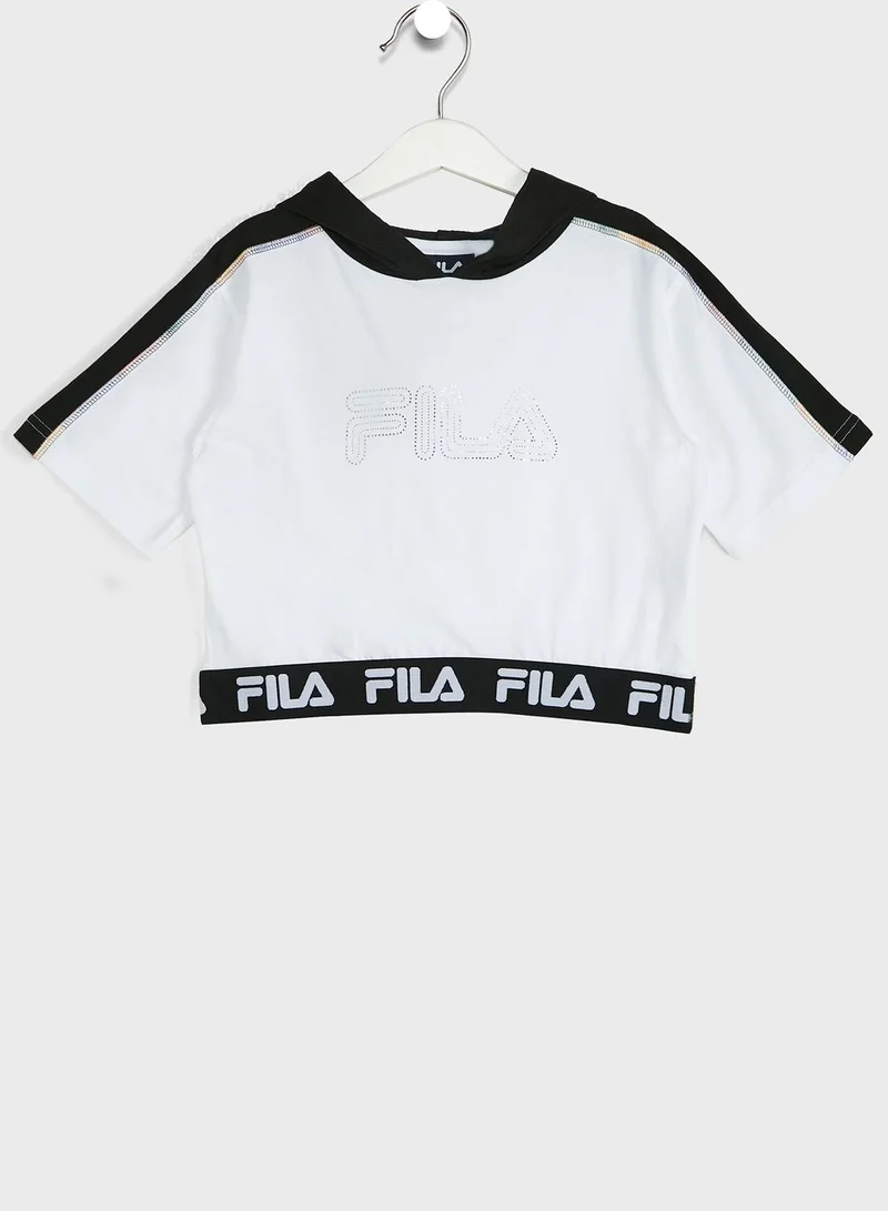 FILA Youth Cut & Sew Hooded T-Shirt