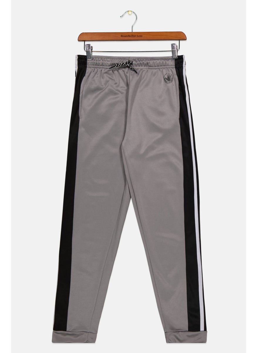 Body Glove - Kids Boy Brand Logo Drawstring Jogger Pant, Grey Combo - Image 1