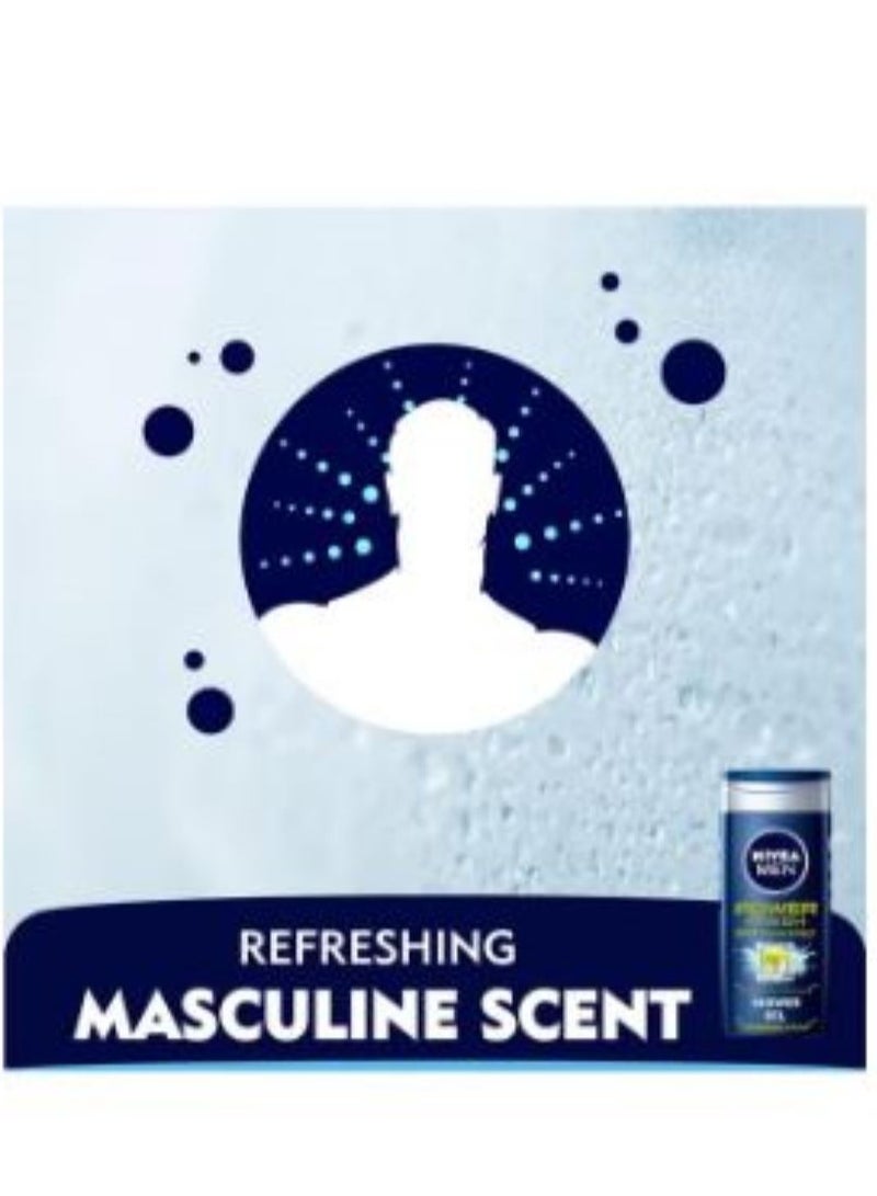 Nivea Men Shower Gel Citrus Power Fresh 500 ml - Image 2