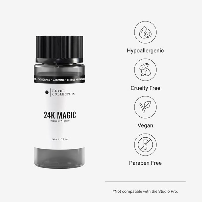 Hotel Collection 24K Magic Fragrance Oil Blend - Hotel Inspired for Luxury Essential Oil Diffusers - Aromatherapy Scent Diffuser Oil - Bergamot, Lemon, and Lemongrass - 50 mL, 1.7 fl oz - Image 2