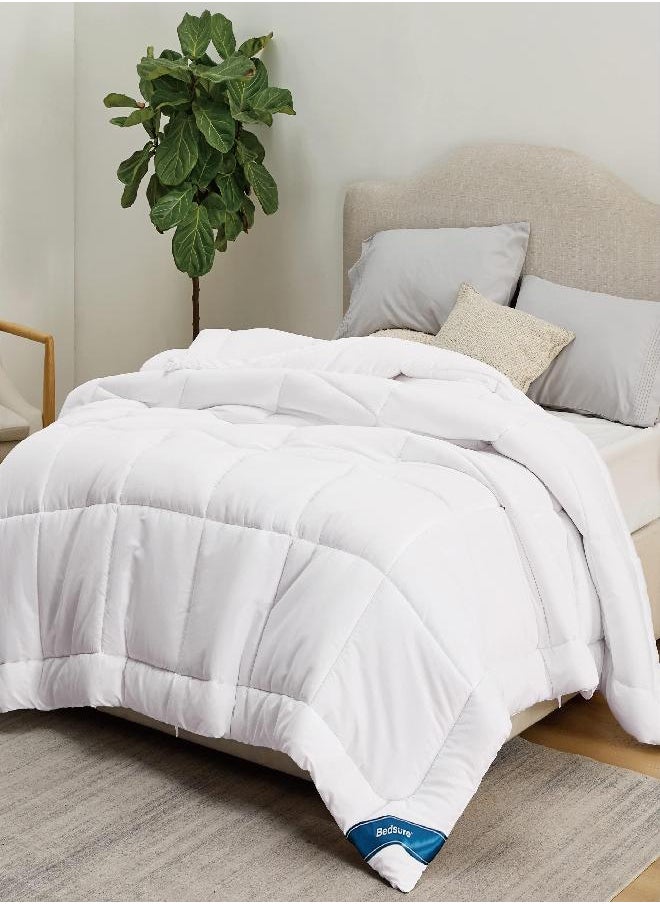 Bedsure California King Comforter Duvet Insert - Down Alternative White Cal Size, Quilted All Season with Corner Tabs