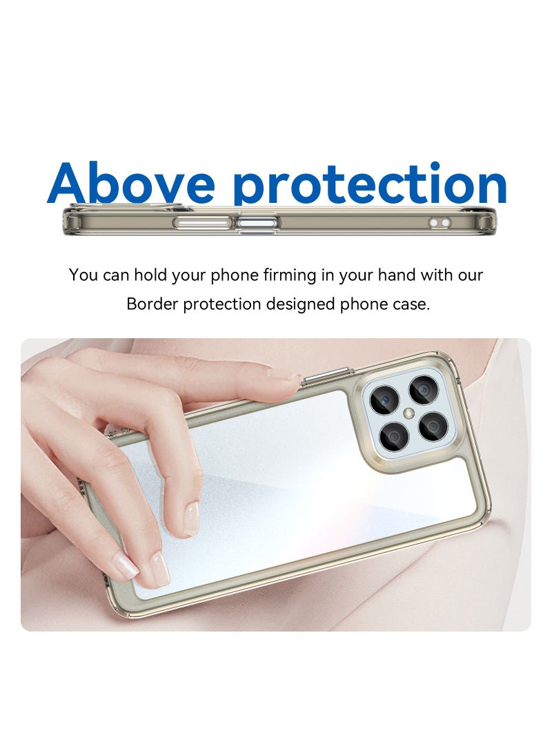 URBBKING Shockproof Protection Phone Case for Honor X8 Grey - Image 4