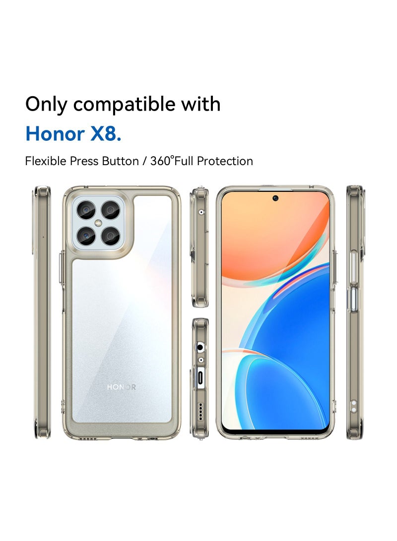 URBBKING Shockproof Protection Phone Case for Honor X8 Grey - Image 2