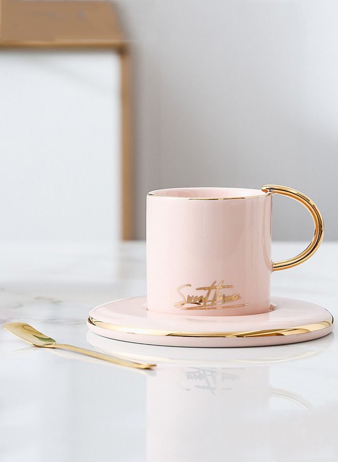 XIANGYU 3-Piece 160ml Coffee Cup With Saucer And Spoon Set - Image 1