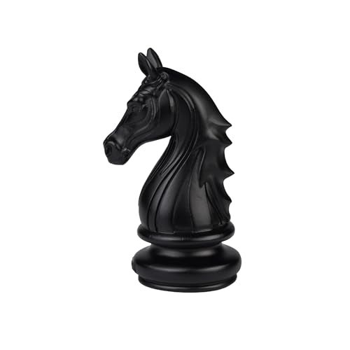 Artarium Knight Horse Chess Piece Statue Sculpture Collectible Figurine for Home House Office Table Decor Gift Item (Knight Horse Black 4 Inch) - Image 1