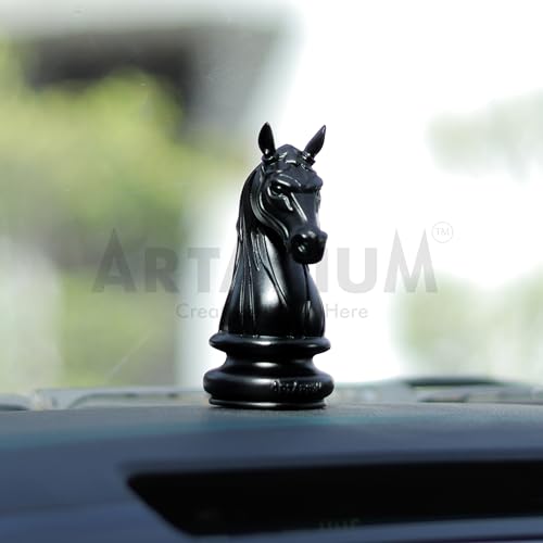 Artarium Knight Horse Chess Piece Statue Sculpture Collectible Figurine for Home House Office Table Decor Gift Item (Knight Horse Black 4 Inch) - Image 3