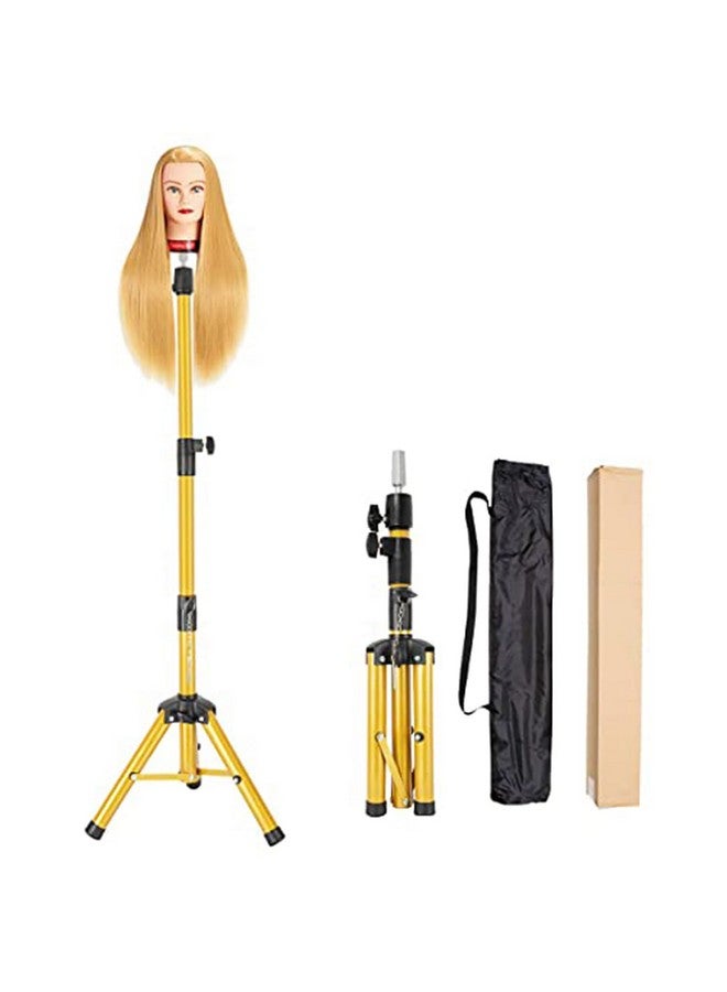 AliLeader Heavy Duty Wig Stand Tripod - 55 Inch Mannequin Head Stand Wig Stand Tripod with Head Wig Head Stand with Mannequin Head Adjustable Wig Tripod Stand for Styling (Mannequin Head Not Included) - Image 1