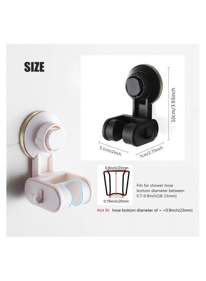 SYOSI Suction Cup Handheld Shower Head Holder, Adjustable Height Angle Suction Cup Shower Head Bracket Removable Shower Head Hanger for Bathroom Wall Mounted - Image 3
