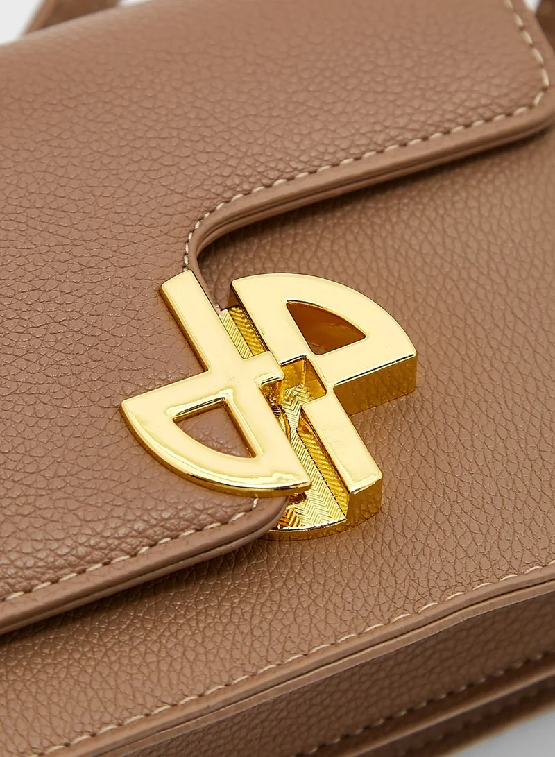ELLA Flap Bag With Gold Clasp