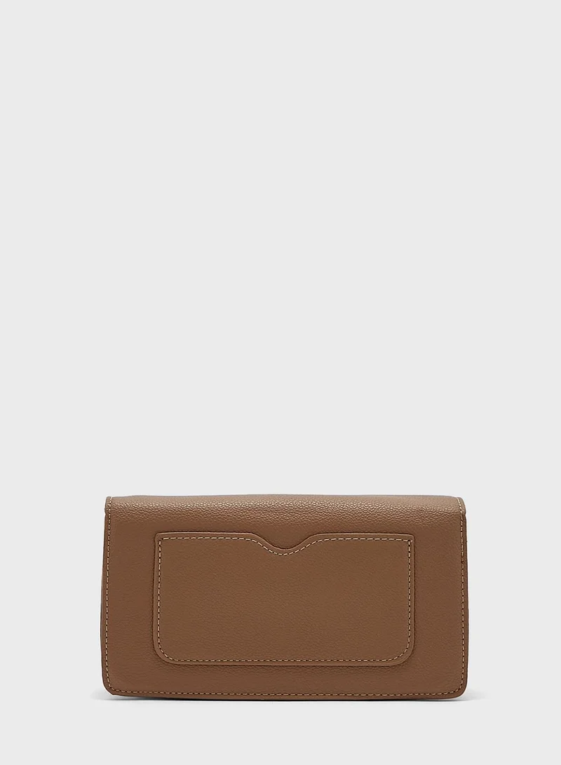 ELLA Flap Bag With Gold Clasp
