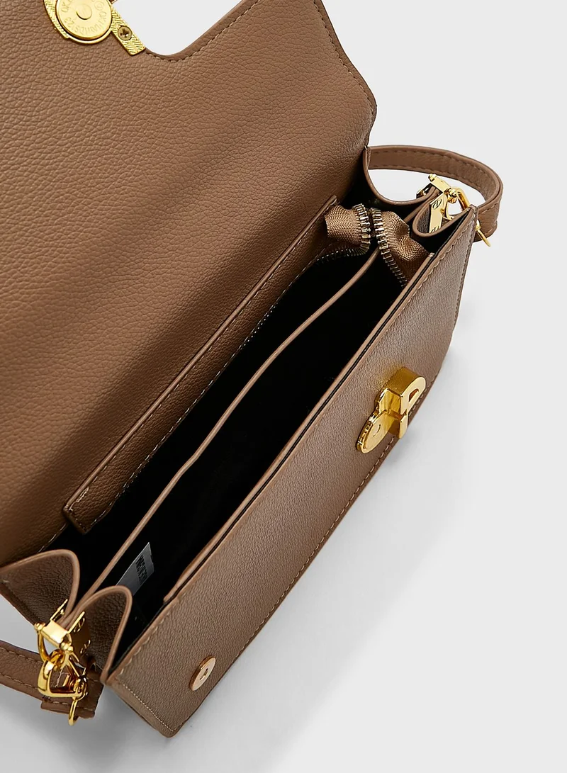 ELLA Flap Bag With Gold Clasp