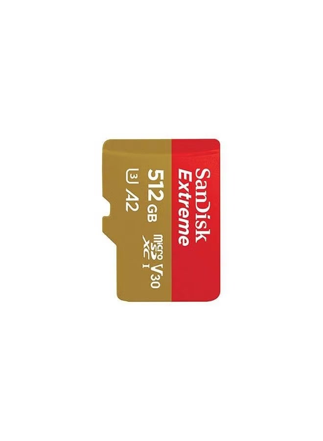 SanDisk 512GB Extreme microSDXC UHS-I Memory Card with Adapter - Up to 190MB/s, C10, U3, V30, 4K, A2, Micro SD - Image 2