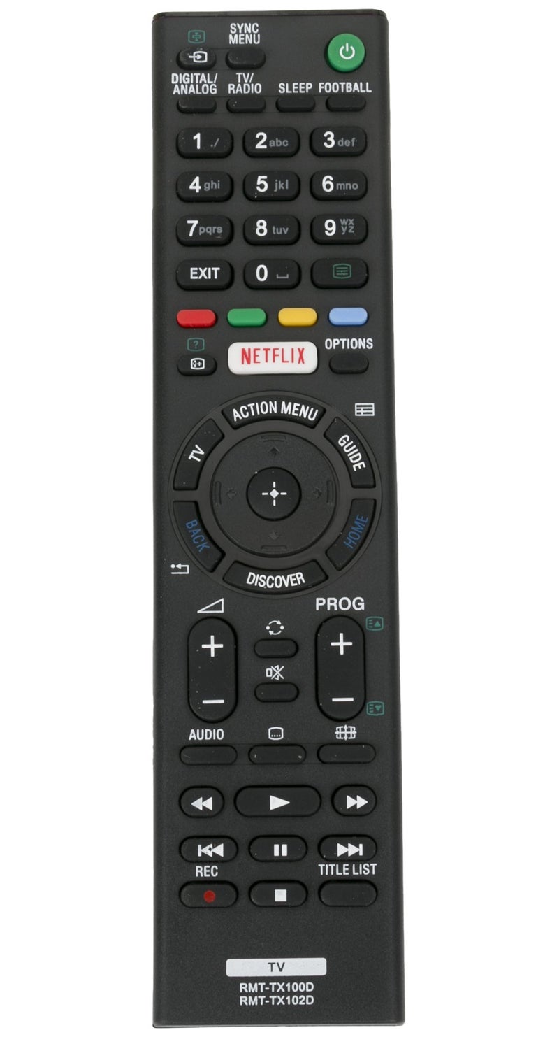 Allimity RMT-TX100D RMT-TX102D Remote Control fit for Sony Bravia LCD LED TV KD-75X8500C KD-75X9100C KD-75X9400C KDL-43W800C KDL-43W950C KDL-43W950D KDL-50W800C KDL-50W950C KDL-50W950D KDL-55W800C - Image 1