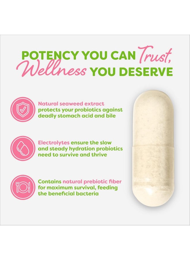 Probulin بروبيولين بروبيوتيك للنساء، مكمل يومي لصحة المهبل والأمعاء والمناعة، كبسولات، 20 مليار وحدة تشكيل مستعمرة، 12 سلالة بروبيوتيك، نباتي، زجاجة تحتوي على 60 كبسولة - Image 5