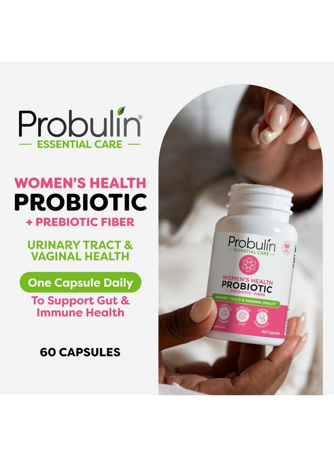 Probulin بروبيولين بروبيوتيك للنساء، مكمل يومي لصحة المهبل والأمعاء والمناعة، كبسولات، 20 مليار وحدة تشكيل مستعمرة، 12 سلالة بروبيوتيك، نباتي، زجاجة تحتوي على 60 كبسولة - Image 2