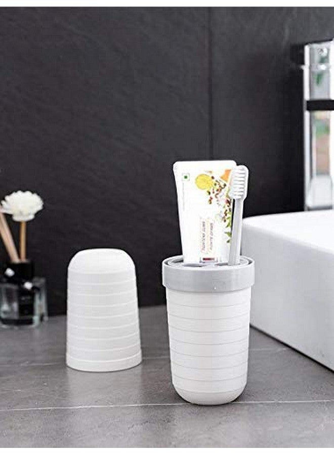 DIMAZO Plastic Portable Hiking Camping Travel Toothbrush & Toothpaste Holder Bathroom Storage Organizer Case (Multi Color) - Image 4