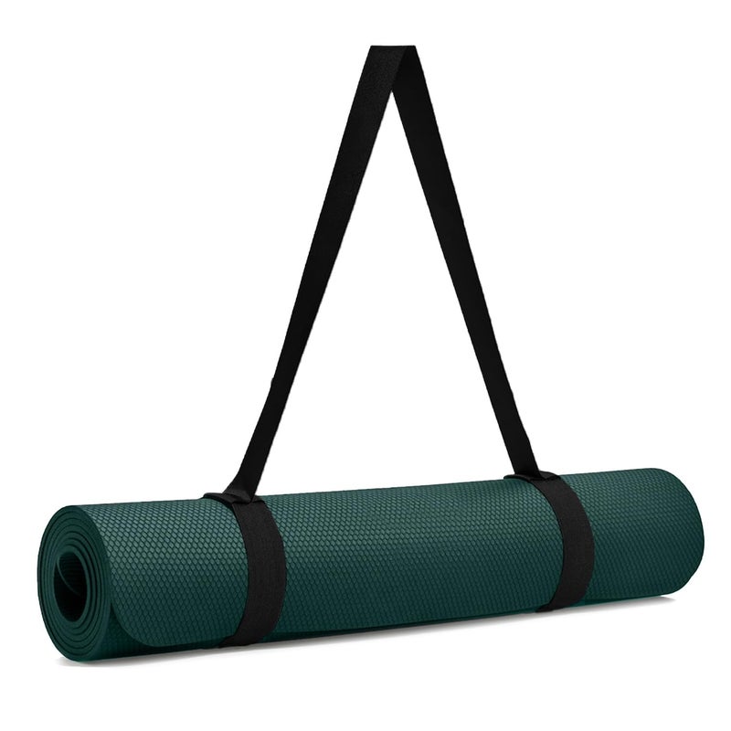 Vifitkit VFK by Yogarise Yoga & Exercise Mat, Anti-Slip Fitness Mat with Carry Strap for Home, Gym, Meditation, Pilates, Stretching & Floor Exercises, Lightweight Mat for Men, Women & Kids (Bottle Green, 4mm) - Image 1