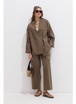 Manuka Cotton Premium Kimono Brown  - Image 1
