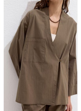 Manuka Cotton Premium Kimono Brown  - Image 4