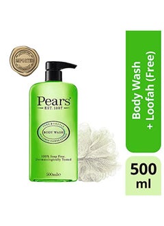 Pears Pure & Gentle Lemon Flower Extract Body Wash With Glycerin , Dermatogically Tested, 100% Soap Free Shower Gel,Imported,500 Ml (Free Loofah)  - Image 2