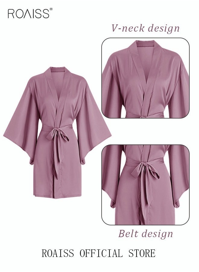 roaiss - 2 Piece Nightgown Set Women's Sweet Halter Nightdress Lace Lingerie Sleepwear Home Dress Set Romantic Elegant Pajamas Ladies Spring Autumn Robe Loungewear - Image 1