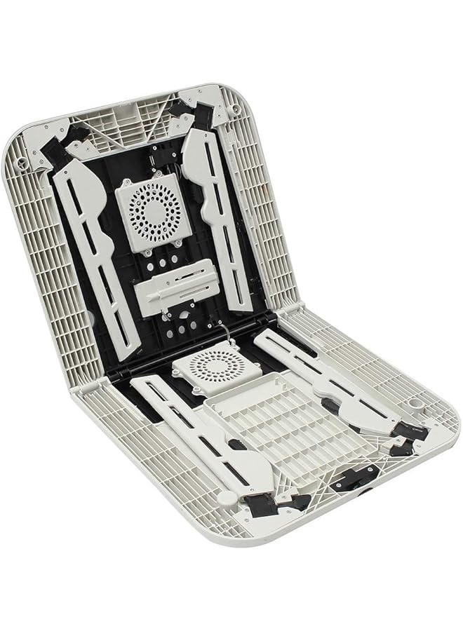 Lapdesks Multi Function Folding Laptop Desk Table Laptop Stand Holder With 2 Usb Cooling Fans Mouse Pad Table Lapdesks For Bed