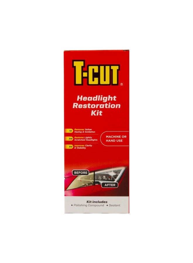 T-Cut Headlight Restoration Kit - Miraculously Revives Cloudy, Scratched, And Yellow Headlights - Image 5