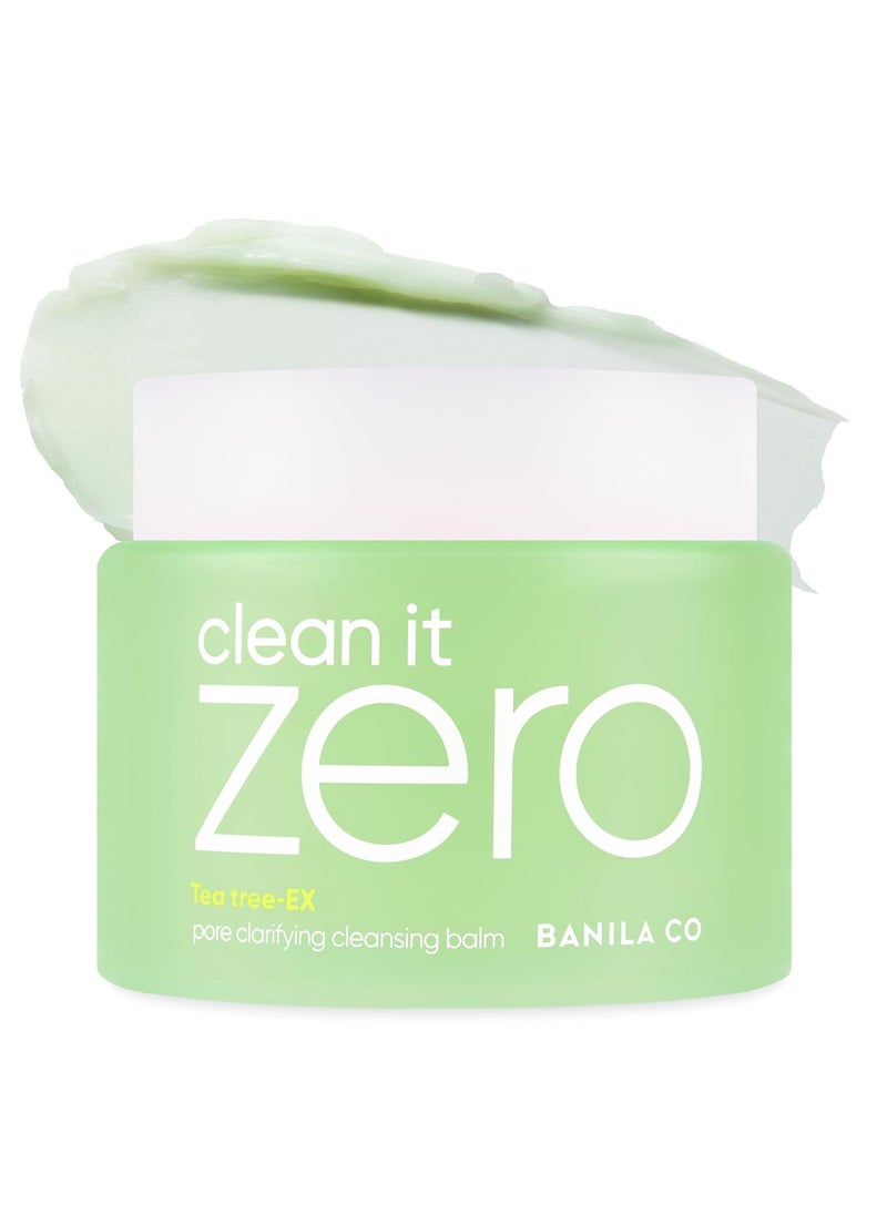 Banila Co BANILA CO Clean it Zero Pore Clarifying Cleansing Balm  Korean Makeup Remover Cleansing Oil Facial Cleanser for Oily and Acne Prone Skin  Vegan  Made with AHAPHA  Tea Tree 180ml  608 floz 