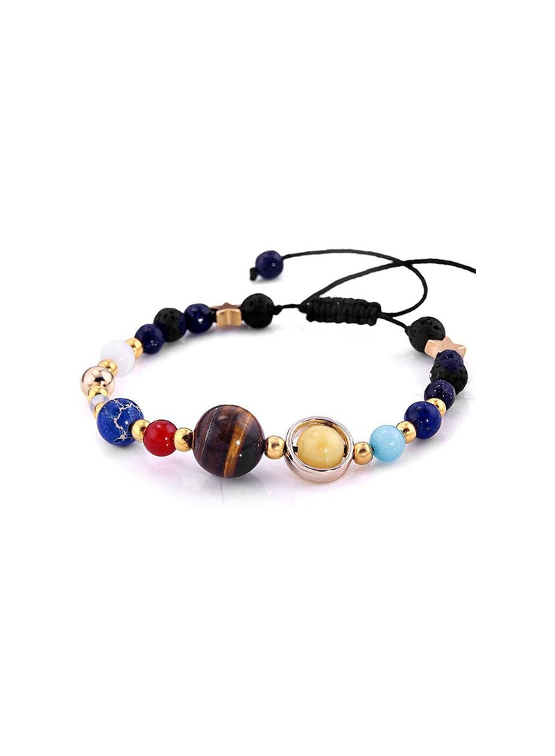 GGOOT Men Women Beads Bracelet Braided Rope Stone Bracelet Bangle Creative and Useful - Image 5