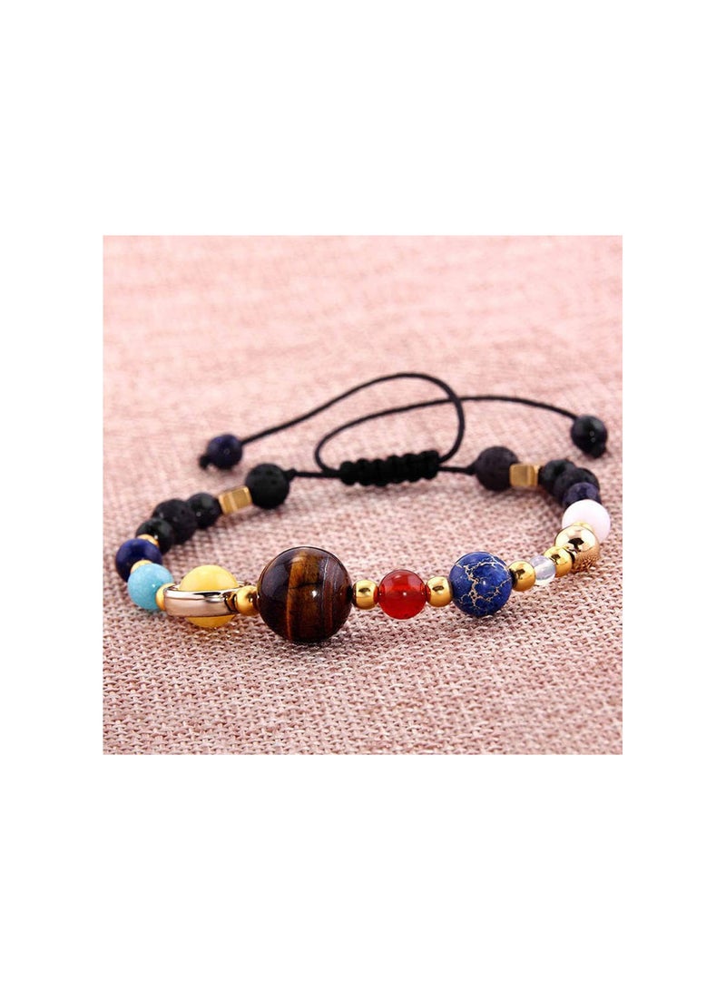 GGOOT Men Women Beads Bracelet Braided Rope Stone Bracelet Bangle Creative and Useful - Image 3