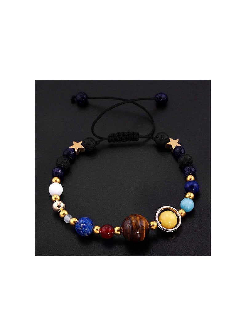 GGOOT Men Women Beads Bracelet Braided Rope Stone Bracelet Bangle Creative and Useful - Image 4