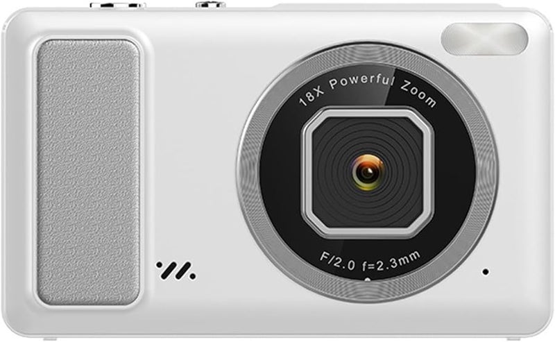 White 4K Digital Video Camera 50MP High Resolution for Clear Images On The Go Shooting - Image 1