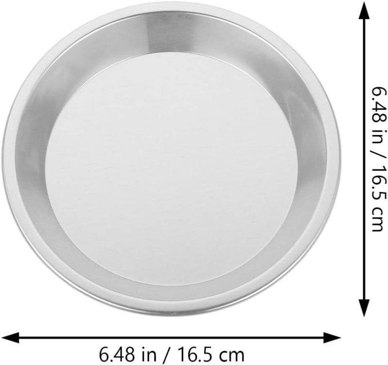 2pcs Aluminum Alloy Metal Pie Pans Pizza Baking Tray Non-stick Baking Tray Rust-resistant and Easy to Clean for Coffee Shops and Afternoon Tea Shops - Image 2