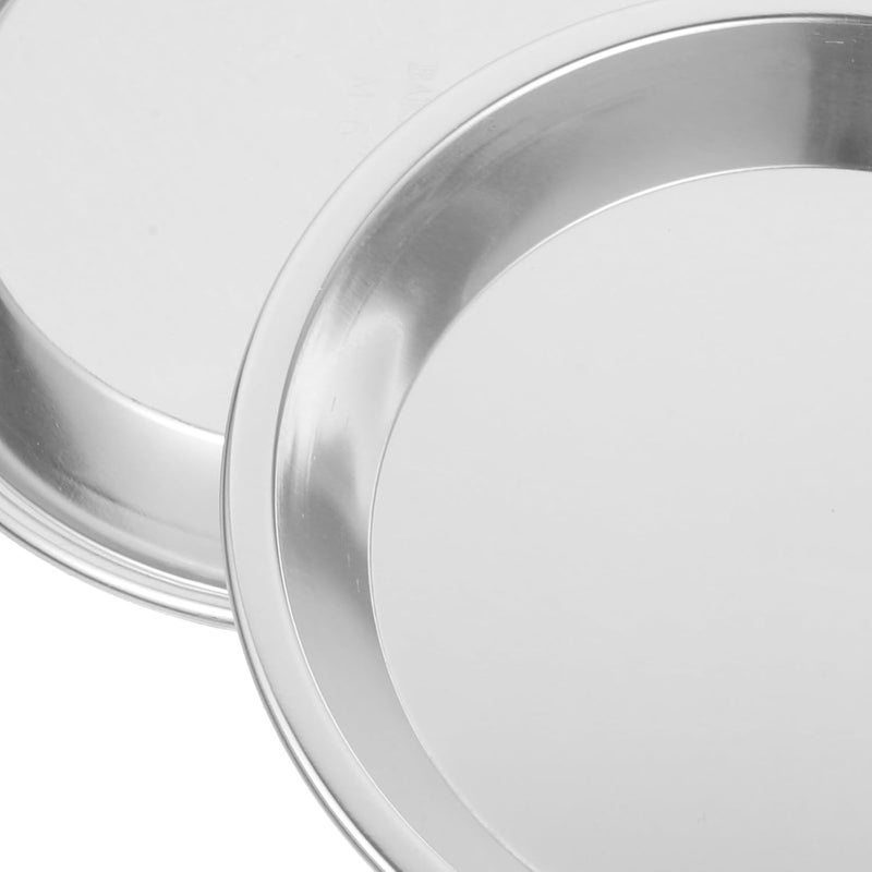 2pcs Aluminum Alloy Metal Pie Pans Pizza Baking Tray Non-stick Baking Tray Rust-resistant and Easy to Clean for Coffee Shops and Afternoon Tea Shops - Image 5