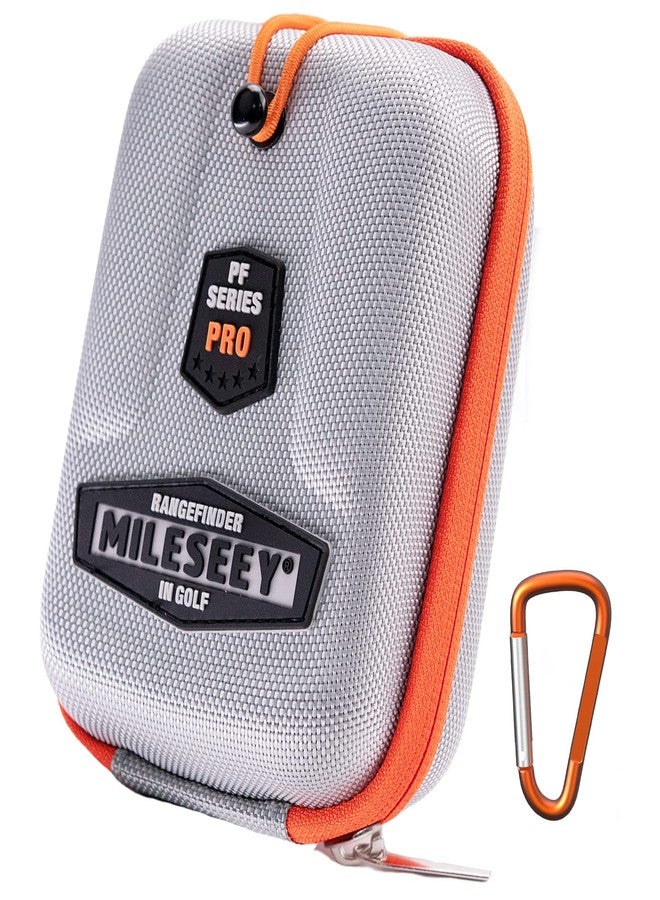 MiLESEEY Golf Rangefinder Hard Shell Case - Compatible with Bushnell, Callaway & Tectectec - Universal Range Finder Carry Case Box - EVA Bag with Carabiner Belt Clip for Most Rangefinders (Silver) - Image 1