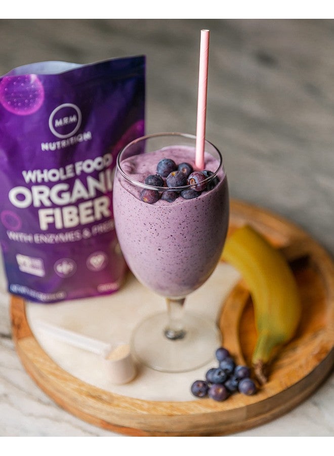 MRM Nutrition Whole Food Organic Fiber | with Enzymes + Prebiotics | Insoluble + Soluble fibers | Digestive Health + Regularity | 6g Fiber per Serving | 32 Servings - Image 5