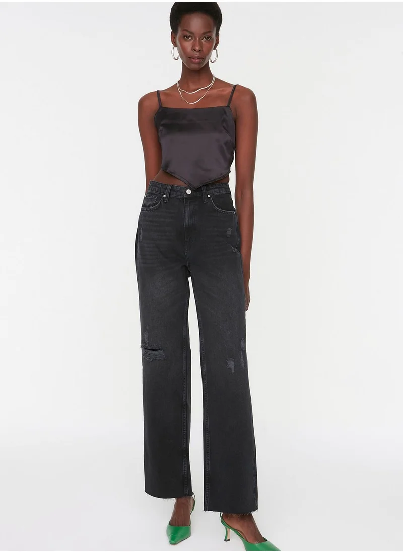 trendyol High Waist Straight Jeans