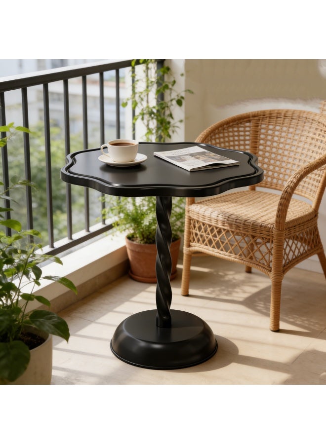 طاولة الشرب ، طاولة مارتيني على شكل بتلة ، طاولة نهاية القاعدة الحديثة مع معدن قوي لغرفة المعيشة ذات المساحة الصغيرة وغرفة النوم والقهوة والأريكة والمكتب - Image 5