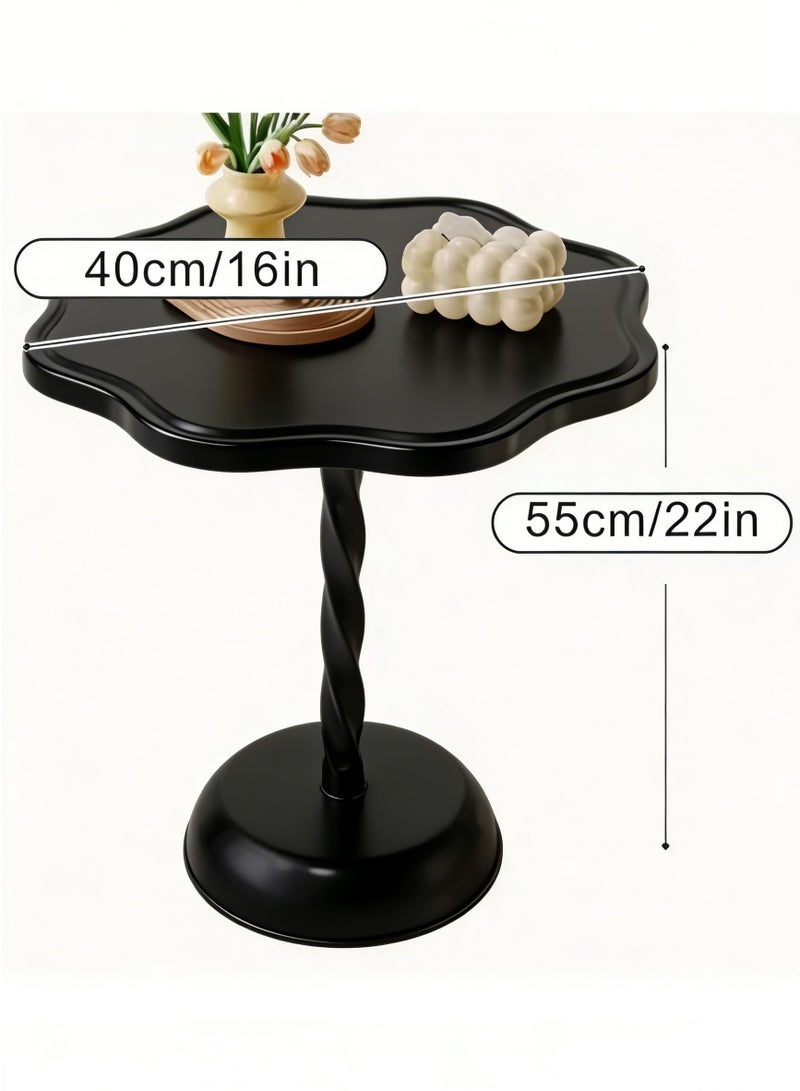طاولة الشرب ، طاولة مارتيني على شكل بتلة ، طاولة نهاية القاعدة الحديثة مع معدن قوي لغرفة المعيشة ذات المساحة الصغيرة وغرفة النوم والقهوة والأريكة والمكتب - Image 2